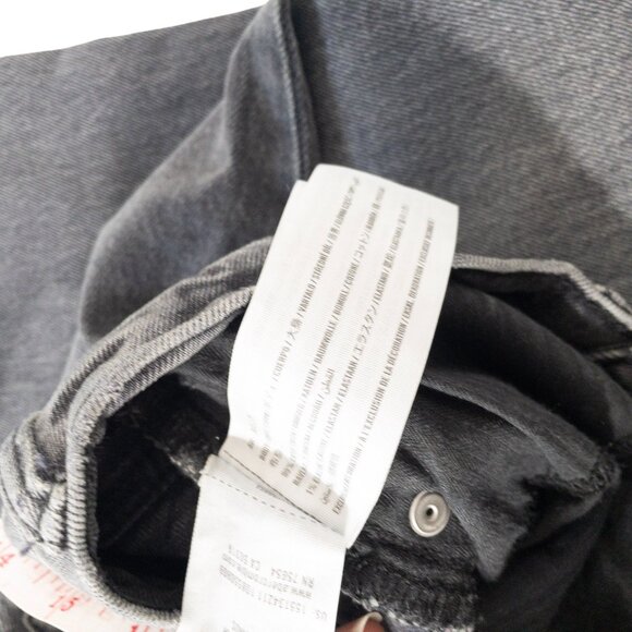 Abercrombie & Fitch Black 90's Straight Ultra High Waist Denim SZ 26 - Picture 7 of 10